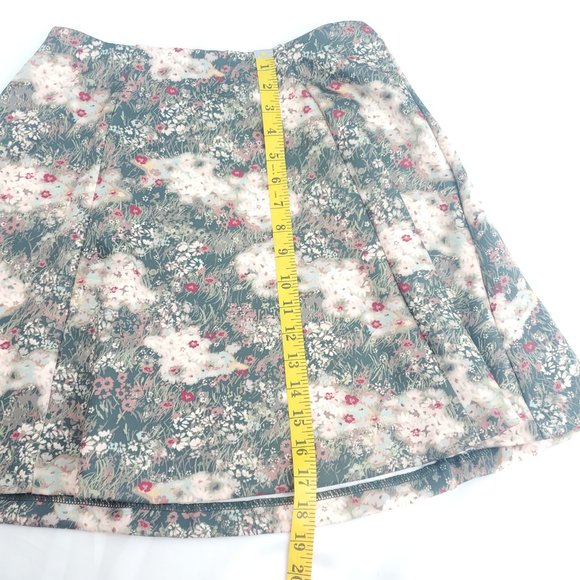Disney Womens Green Bambi Forest Print Elastic Waist Pull On Flare Skirt Size S - Picture 6 of 10